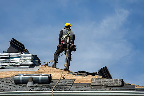 Professional Roof Installation technician working in Lowell, VT